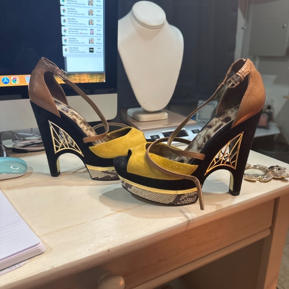 sam edelman size 6.5 wedge heel very comfortable - Picture 6 of 15